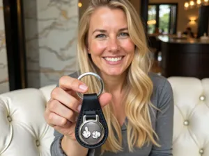 Keychain Durable Leather Design Edition